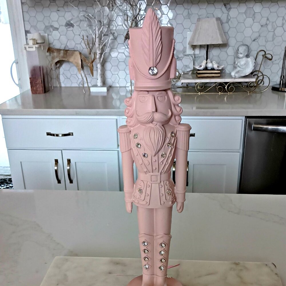 NEW! TALL 17" PINK & GEMS NUTCRACKER DECOR OH MY - Picture 4 of 5